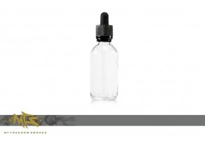 15mL Glass Bottle - Clear w/ Dropper Cap